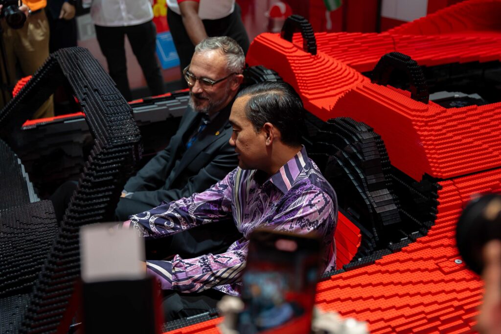 YAB Datuk Onn Hafiz (Johor Menteri Besar) and Benoit, Global Creative Manager Experiences at Ferrari